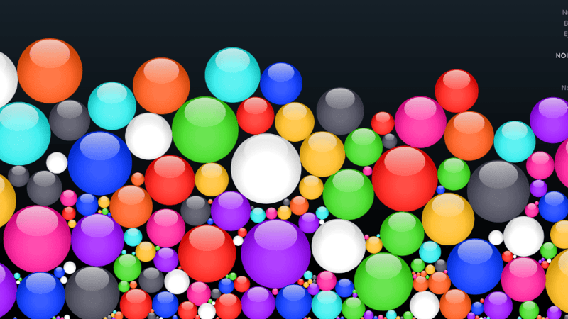 Screenshot of Bouncy Balls