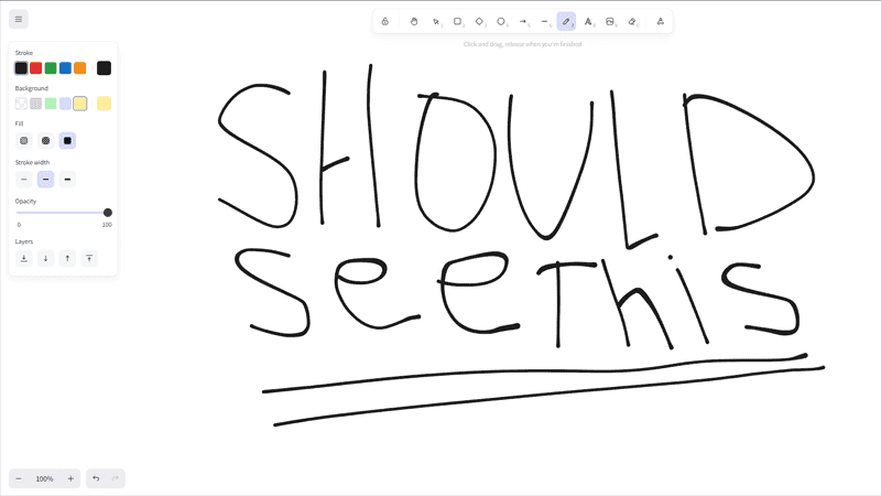 Screenshot of Excalidraw