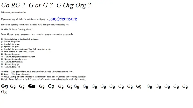 Screenshot of Gorg