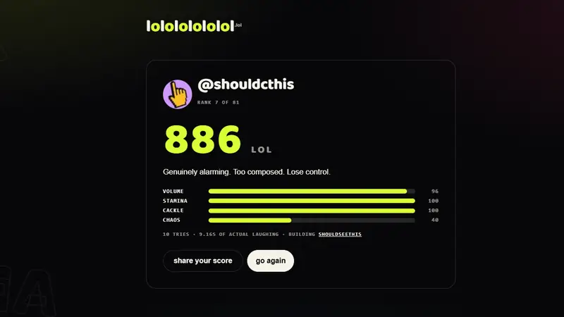 Screenshot of lolololololol.lol