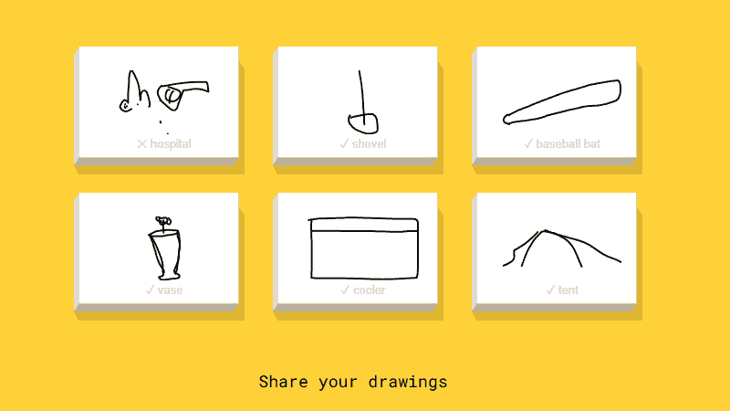 Screenshot of Quick, Draw!