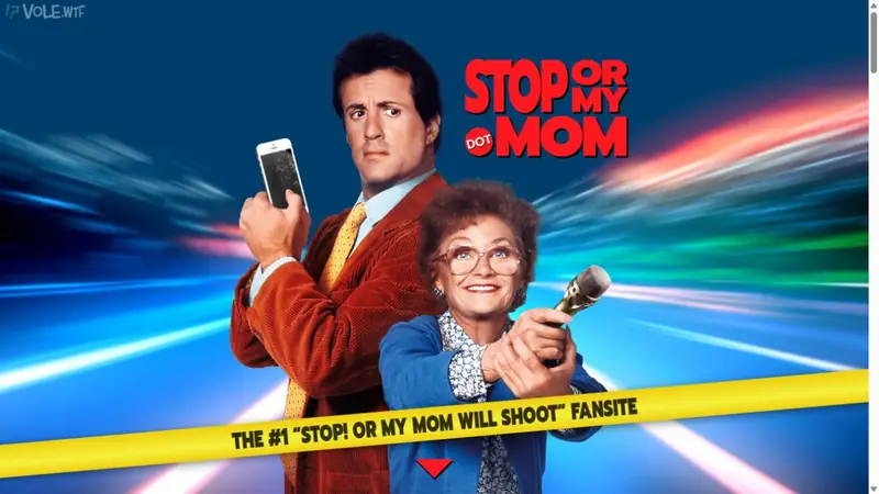 Screenshot of StopOrMy.Mom