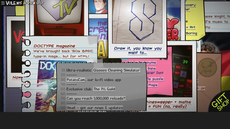 Screenshot of VOLE.wtf