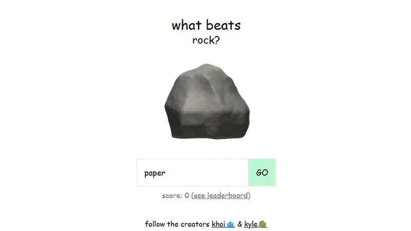 What Beats Rock