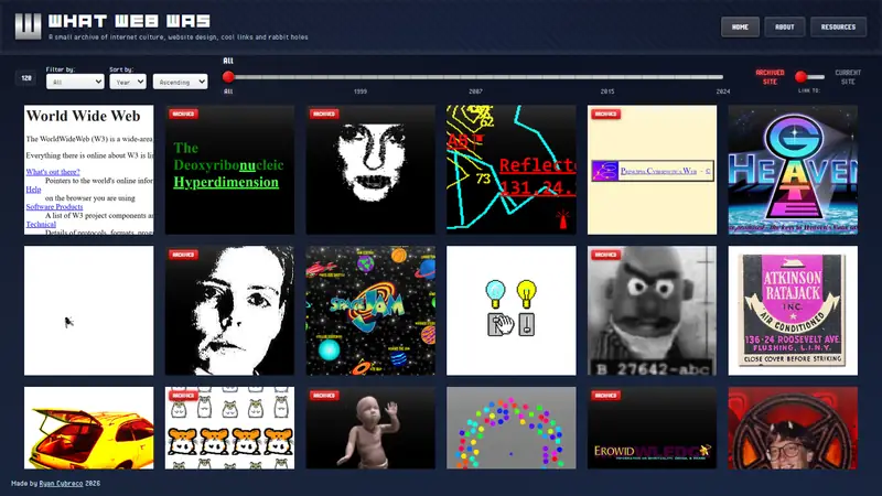 Screenshot of What Web Was